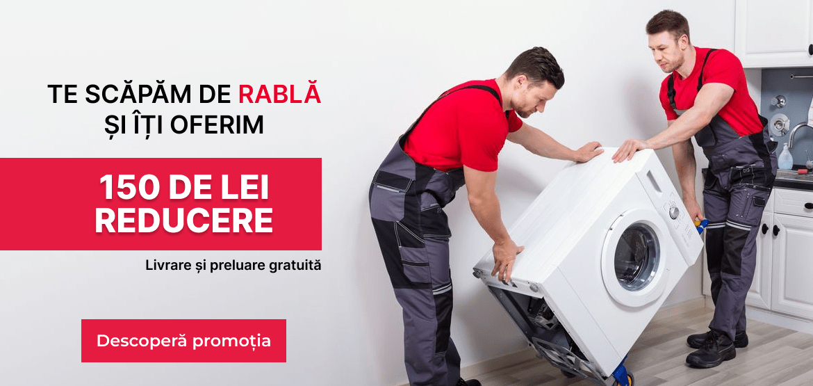 Rabla electrocasnice - 100 lei reducere pe loc