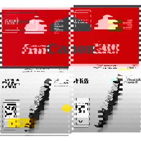 Cartus cerneala Canon CLI-571Y, yellow, capacitate 7ml, pentru Canon Pixma MG6850/MG6851, Canon Pixma MG5750/MG5751, Canon Pixma MG7750/MG7751/MG7752.