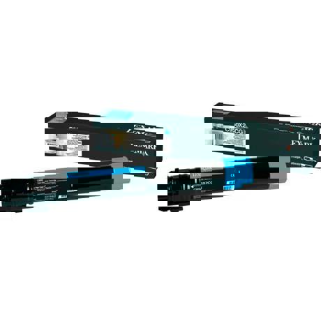  Cartus toner Lexmark C950X2CG, cyan, 22 k
