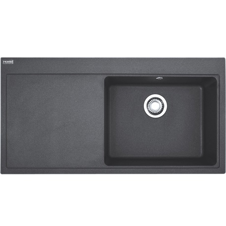 Chiuveta Franke Mythos MTG 611-100, Fragranit, 100x51.5 cm, 1 cuva dreapta, Nero, 114.0476.995
