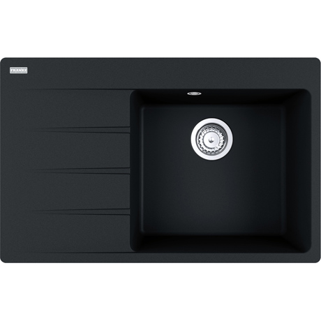 Chiuveta Franke Centro CNG 611/211-78, Fragranit, 78x50 cm, Cuva dreapta, Nero 114.0633.143