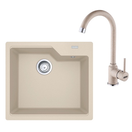 Pachet Franke 114.0633.775, Chiuveta UBG 610-56, 56x50 cm, Fragranite + Baterie Pola 1.0, Avena