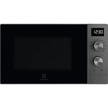 Cuptor cu microunde Electrolux EMZ725MMTI, 900 W, 25L, Grill 1000 W, 7 nivele putere, Control mecanic, Display, Negru/gri