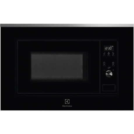 Cuptor cu microunde incorporabil Electrolux LMS2203EMX, 20 L, 700 W, 5 nivele de putere, Functie decongelare, Afisaj LED, Negru/Inox antiamprenta