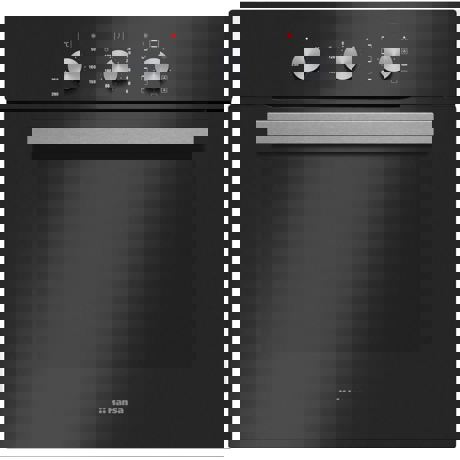 Cuptor incorporabil Hansa BOES68161, Electric, 62 l, Grill, Negru