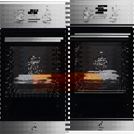 Cuptor incorporabil multifunctional Electrolux SurroundCook EOF3C00X, 8 functii de gatire, 72 L, Autocuratare catalitica, Display, Grill, Inox antiamprenta