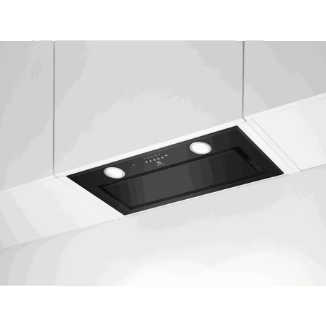 Hota incorporabila Electrolux LFG716R, 700 mc/h (intensiv), 1 motor, 3 viteze+intensiv, Filtru aluminiu, Conexiune Hob2Hood, Latime 54 cm, Negru mat