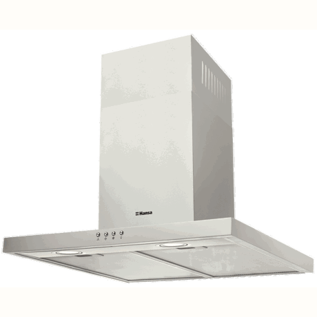Hota semineu dreapta Hansa OKP631TH, 571.9 m3/h (max.), 60 cm, 3 viteze, Filtre de grăsime din aluminiu, Inox pur