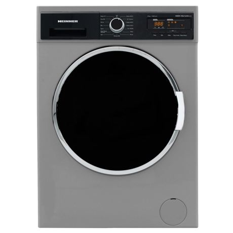Masina de spalat Heinner HWM-V8414SD+++, 8KG, 1400 RPM, 15 programe, Display, Allergy Safe, Argintiu