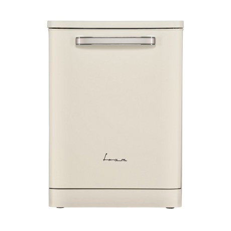 Masina de spalat vase independenta Fram FDW-VRR606BGE++, 12 seturi, 6 programe, Control electronic, Incarcare la jumatate, 60 cm, Crem 