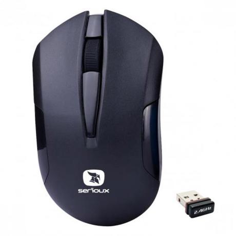 Mouse Serioux Drago300, fara fir, negru