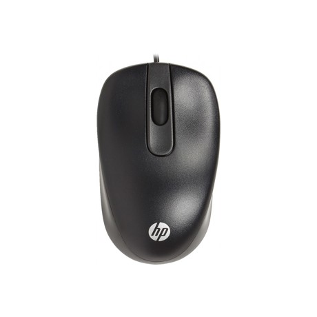 Mouse HP USB Travel, Cu fir, 1000 DPI, 2 butoane, Scroll, Negru