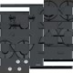 Plita incorporabila Franke New Square FHNS 604 4G BK C 106.0489.940