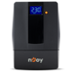 UPS nJoy Horus Plus 600, 600VA/360W, Afisaj LCD cu ecran tactil, 2 Prize Schuko cu Protectie, Port de comunicare USB