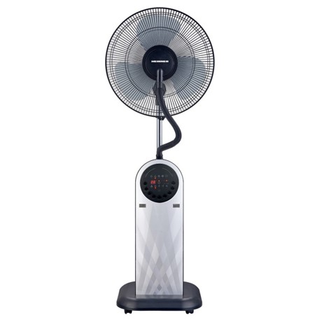 Ventilator Heinner HMF-18GREY, 3 moduri ventilare, Umidificare 360˚, Generator ioni, Rezervor 1.8 L, Telecomandă
