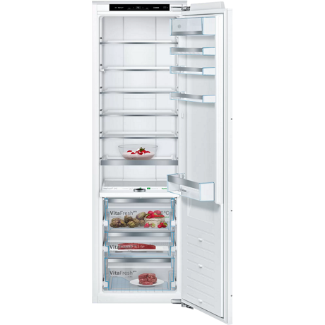 Frigider (răcitor) cu 1 uşă încorporabil Bosch KIF81PFE0, Static, 289 L, Display, Răcire rapidă, Sertar VitaFresh Pro 0°C, H 177 cm