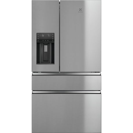 Combina frigorifica Electrolux LLI9VF54X0, Independenta, No Frost, 541 L, Suport sticle, Dozator apa, Congelare rapidă, L 92 cm, H 178.2 cm, Inox antiamprenta