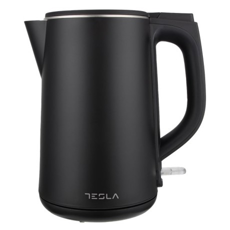 Fierbator Tesla KT301BX, 1,5L, 2200W, oprire automata,baza de plastic, Plastic, Negru