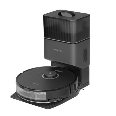 Robot de aspirare Roborock S8 Plus cu statie incarcare, 50 W, 6000Pa, 5200 mAh, 3D Map, Functie mop, Recipient 0.47 L, Aut. 180 min., Negru, S8P52-00