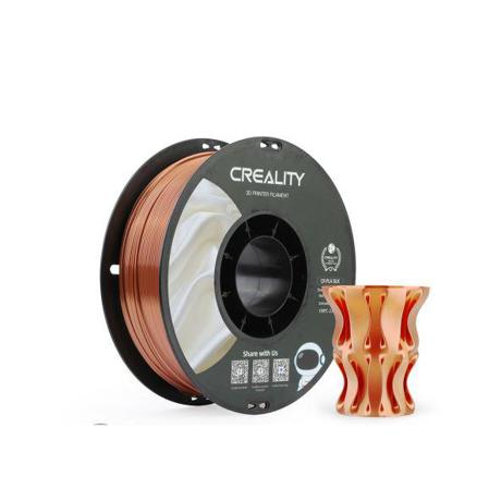 CREALITY PLA 3D Printer Filament, CR-SILK RED COPPER , Printing temperature: 190-220, Filament diameter: 1.75mm, Tensile strength: 60MPa, Size of filament wheel: Diameter 200mm, height 66mm, hole diameter 56mm. Utilizare: pana la 6 luni de la deschiderea ambalajului.