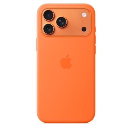 iPhone 17 Pro Max Silicone Case with MagSafe – Orange