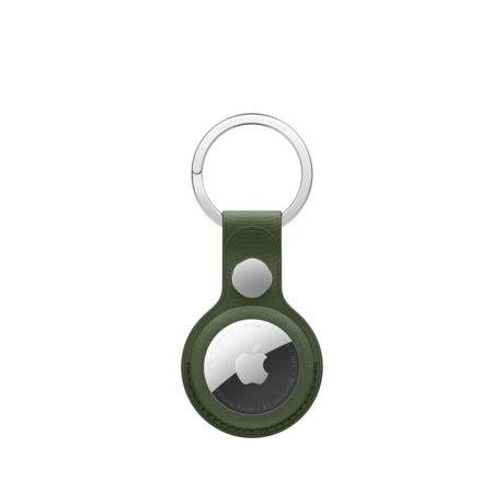AirTag FineWoven Key Ring - Moss