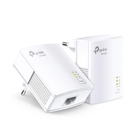 TP-Link Kit AV1000 Powerline Gigabit, Standarde si protocoale: HomePlug AV2, HomePlug AV, IEEE 1901, IEEE 802.3, IEEE 802.3u, IEEE 802.3ab, interfata: 1 x Gigabit Ethernet Port, Aria de acoperire: 300m circuit electric.