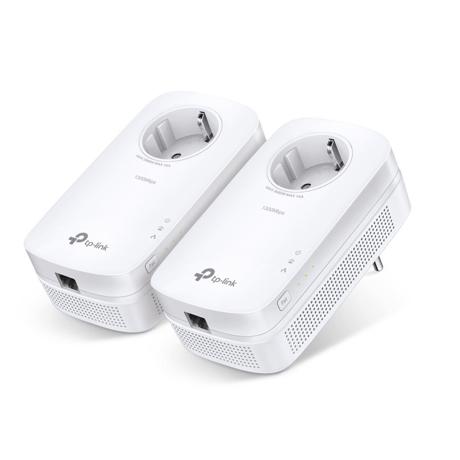 TP-Link AV1200 Gigabit Passthrough Powerline Starter Kit, TL-PA8010PKIT, HomePlug AV2, HomePlug AV, IEEE1901, IEEE802.3, IEEE802.3u,IEEE802.3ab, 1*Gigabit Ethernet Port, Power Socket, Pair Button, PWR,PLC, ETH