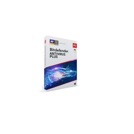 Licenta retail Bitdefender Antivirus Plus - protectie de bazapentru PC- uri Windows, valabila pentru 2 ani, 3 dispozitive, new