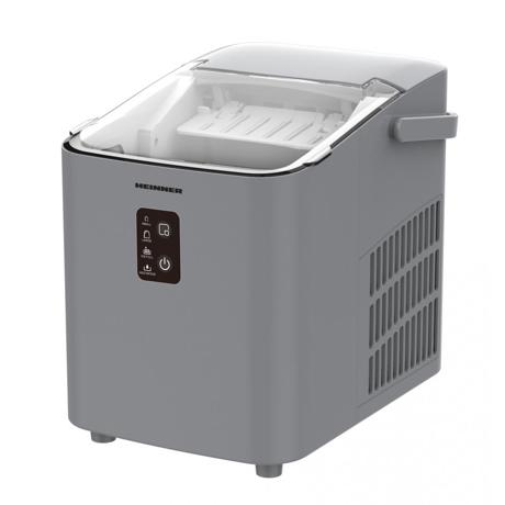 Masina de facut cuburi de gheata HIM-100SL, capacitate 12kg/24h, ciclu de productie 8 cuburi / 9 min, capacitate rezervor apa 1L, cuburi de 2 dimensiuni, functie curatare, cos detasabil pentru cuburile de gheata, capac transparent, indicator nivel cos de  gheata, indicator nivel apa, putere 120W, culoare: silver