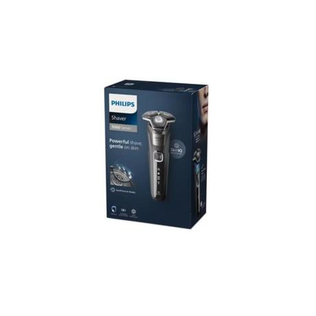 Aparat de Ras PHILIPS Shaver Series 5000 S5887/30 Acumulator, Autonomie 60 min, SkinIQ, Gri