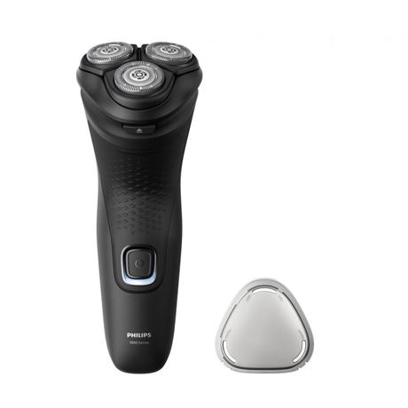 Aparat de ras PHILIPS Seria 1000 S1141/00, Autonomie 40 min, 3 elemente de taiere, Negru, L x A x I (mm) 80x100x190