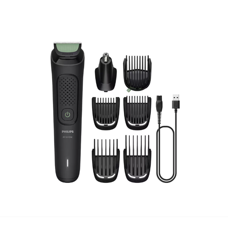 Aparat de tuns multifunctional 7 in 1 PHILIPS Series 3000 MG3930/15, acumulator, autonomie 60 min, negru