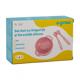 Set bol cu lingurita si furculita silicon, roz, UG-SET11PK