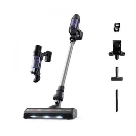 Aspirator vertical ROWENTA X-Pert 7.6 RH6A35WO, 0.44l, autonomie max 45 min, violet-negru