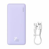 Baterie externa Baseus Airpow, 10000mAh, 20W, 1 x USB; 1 x USB Type-C ,total 3A, violet