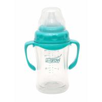 Biberon din sticla, U-Grow, A-1055, 120 ml, Gat larg