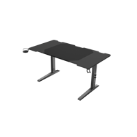 Birou gaming Genesis Holm Modular 140, material metal MDF, reglabil pe inaltime 70 - 90 cm, iluminare RGB, management cabluri, negru