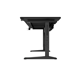 Birou gaming Genesis Holm Modular 160, material lemn/metal, reglabil pe inaltime 70 - 90 cm, iluminare RGB, management cabluri, negru