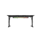 Birou gaming Genesis Holm Modular 160, material lemn/metal, reglabil pe inaltime 70 - 90 cm, iluminare RGB, management cabluri, negru