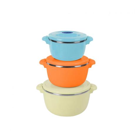 SET 3 CASEROLE TERMICE 2+4+6L,BELLY BEIGE, ART OF DINING BY HEINNER (comanda 4x)