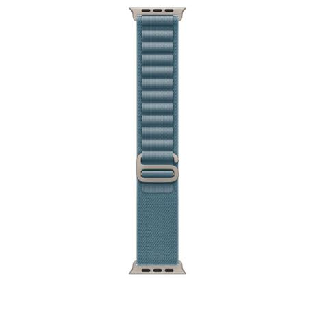 49mm Light Blue Alpine Loop - Medium - Natural Titanium Finish