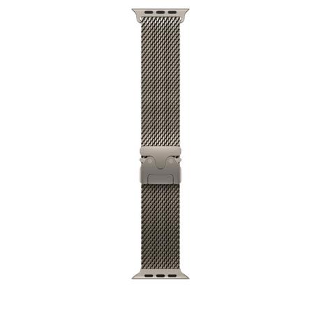 49mm Natural Titanium Milanese Loop - Medium