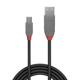 Cablu transfer date Lindy LY-36723, USB 2.0 Type A to Mini-B, 2 m, Anthra Line