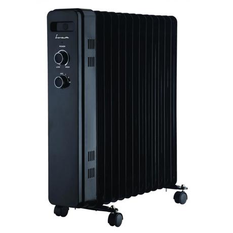 Calorifer electric cu ulei Fram FOH-Y13BK, 13 elementi, 2500 W, 3 setari de temperatura, Termostat ajustabil, Protectie supraincalzire, Negru