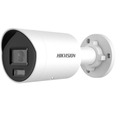 Camera de supraveghere Hikvision DS-2CD2046G2H-I2U/SL(2.8MM) (EF);311327168 Rezolutie 4MP Lentila fixa 2.8 mm Tehnologia AcuSense si DarkFighter Avertizare sonora si lumina stroboscopica cu led IR 60 de metri Alimentare PoE Microfon incorporat Slot card MicroSD Hik-Connect aplicatie