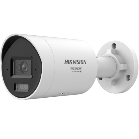 Camera de supraveghere IP Bullet 8MP Hikvision DS-2CD2087G3-LIY(2.8MM), lentila fixa 2.8mm, iluminare min: Color: 0.0005 Lux @ (F1.0, AGC ON),0 Lux cu lumina alba: 40m, IR 40m, microfon incorporat, slot card de memorie: microSD/microSDHC/microSDXC maxim 512GB, alarma la evenimente: Motion detection