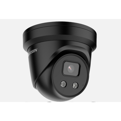Camera supraveghere Hikvision IP turret DS-2CD2383G2-IU(2.8mm)BLACK, 8MP, culoare neagra, Acusens - filtrarea alarmelor false dupa corpul uman si masini, microfon audio incorporat, senzor 1/2.8" Progressive Scan CMOS, rezolutie 3840 × 2160@20fps, iluminare Color: 0.005 Lux @ (F1.6, AGC ON), B/W: 0