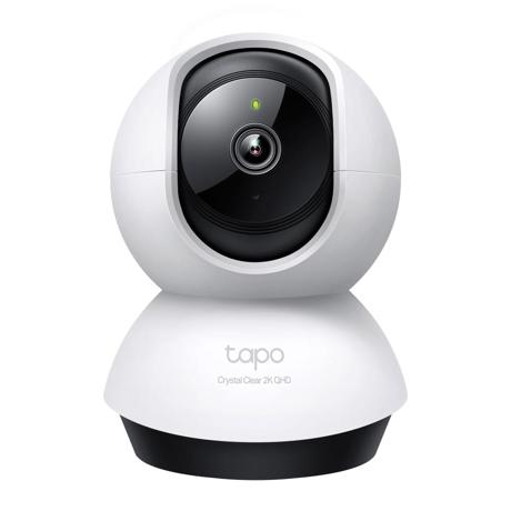 TP-LINK TAPO C220 camera supraveghere WI-FI pentru interior cu funcție Pan/Tilt și Detectare AI, Rezoluție: 2K 4MP QHD （2560 * 1440 px）, Lentile: Distanță focală: 4.0mm, F/NO: 2.0, Pan/Tilt Range:360° pe orizontală, 114° pe verticală, Frame rate: 2560×1440@30fps, Compresie video: H.264, Microfon și