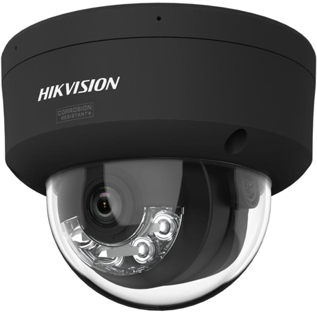 Camera de supraveghere IP Dome 8MP Smart Hybrid Light with ColorVu Hikvision DS-2CD2147G3-LIS2UY(2.8MM)/BK, lentila fixa 2.8mm, iluminare min: Color: 0.0001 Lux @ (F1.0, AGC ON),0 Lux with light, lumina alba / IR: 30m, microfon dublu incorporat, interfata audio: 1 input (line in)/1 output (line